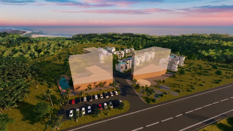 Mochemad: site view, concept aerial render